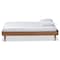 Baxton Studio Rina Mid-Century Modern Ash Walnut Finished Wood Twin Size Platform Bed Frame 180-11158-Zoro - alternate 5